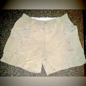 Aftco Mens Elmwood (Dark Khaki) Nylon Fishing Cargo Shorts 44